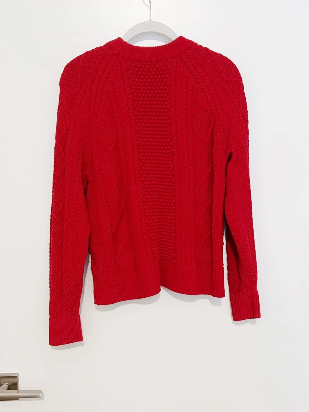 J. Crew Cotton Cable Knit Sweater